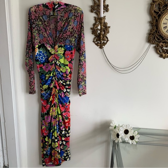 ANTHROPOLOGIE FLORAL MIDI DRESS - Picture 10 of 16